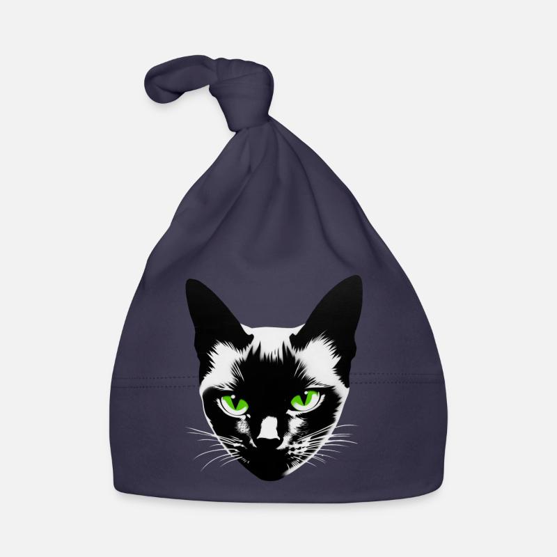 Cat Face Organic Baby Cap