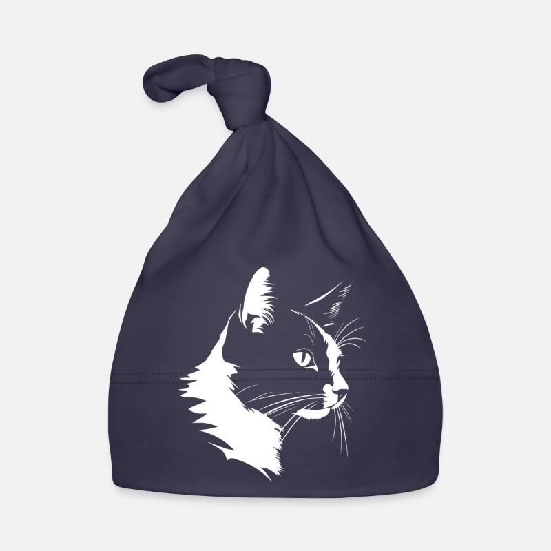 Chat, Motif De Chat Bonnet bio Bébé