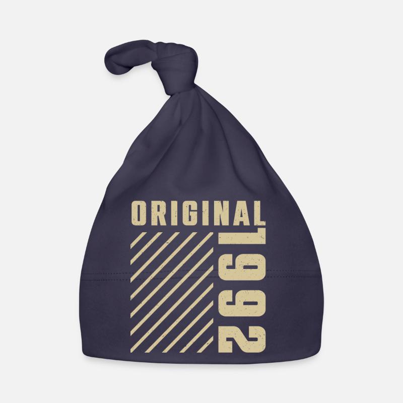 Original 1992 Authentic 1992 Vintage Bursdag Bonnet bio Bébé