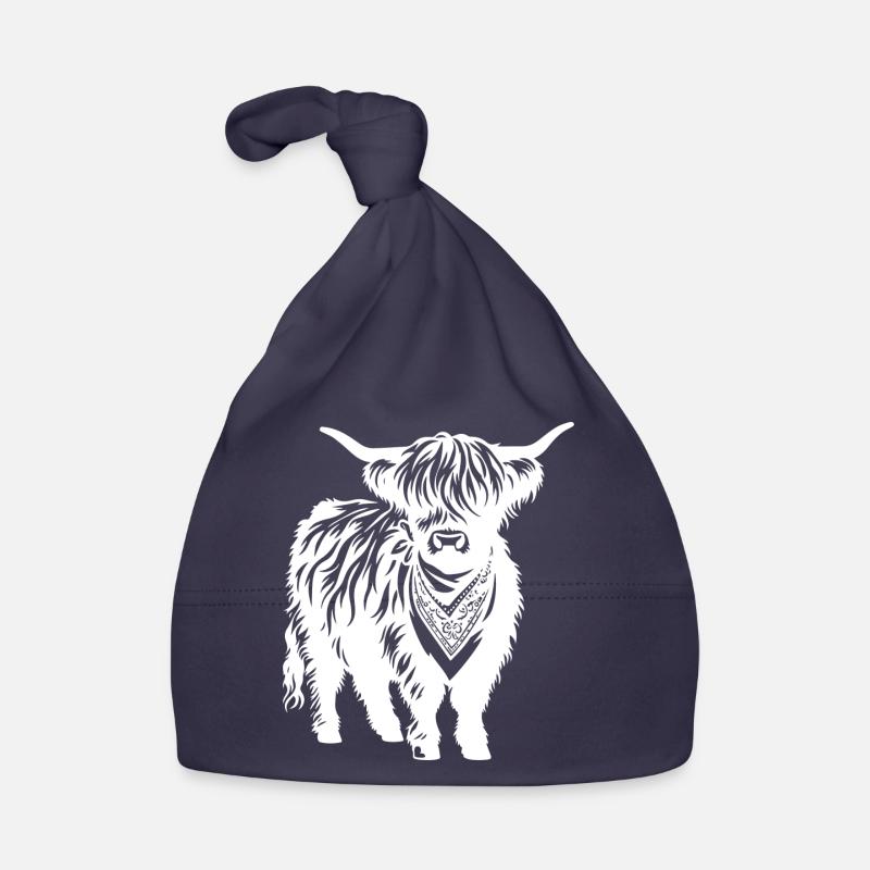 Vache Fermier Drôle Élevage Vaches Ferme Animale Bonnet bio Bébé