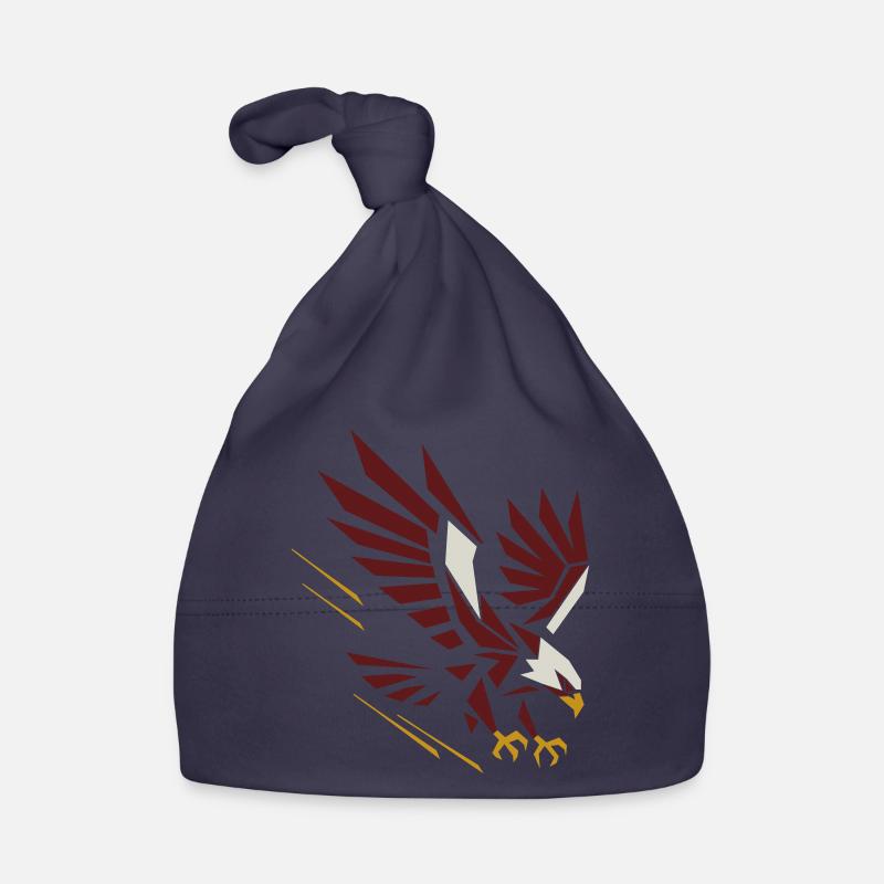 Geometric Eagle on Attack Organic Baby Cap