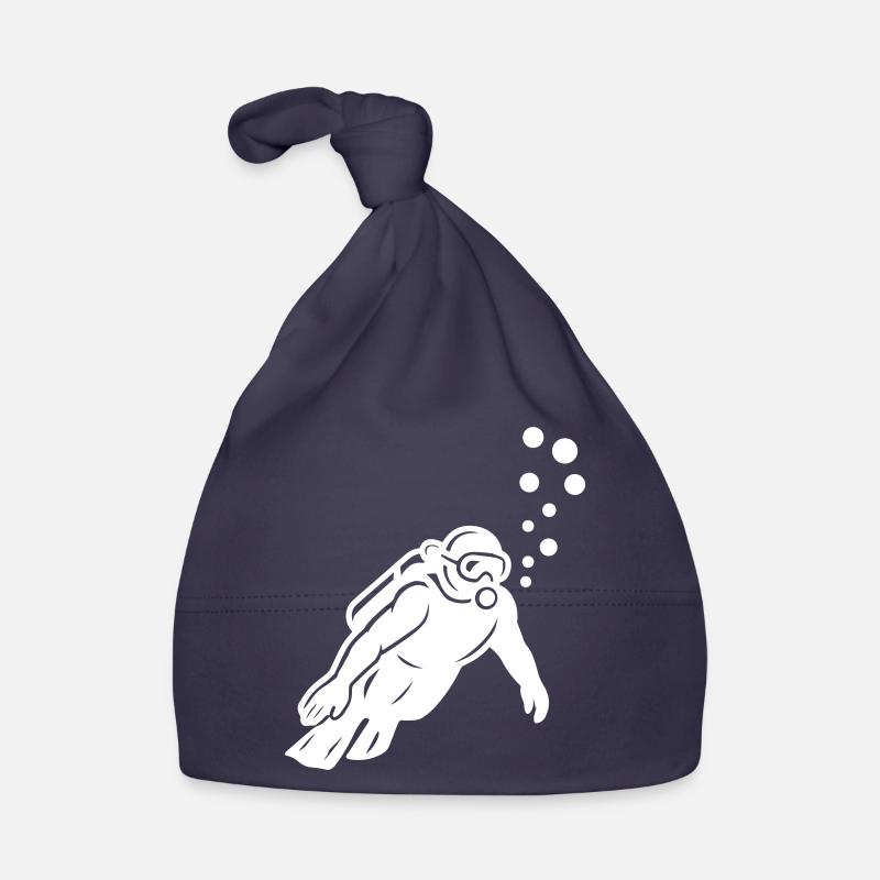 Silhouette de plongeur Bonnet bio Bébé