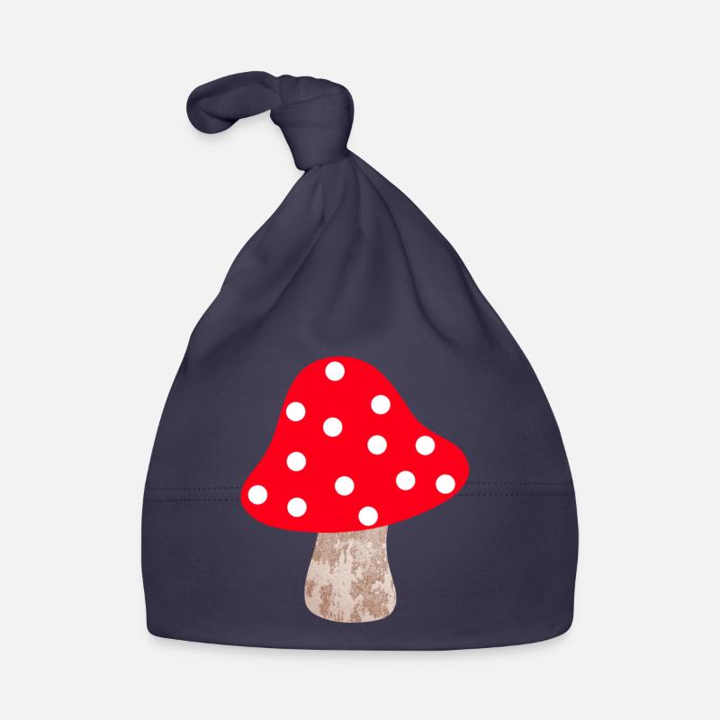 Pilz Punkte Märchen Dots Glücksbringer Glück Kind Baby Bio-Mütze