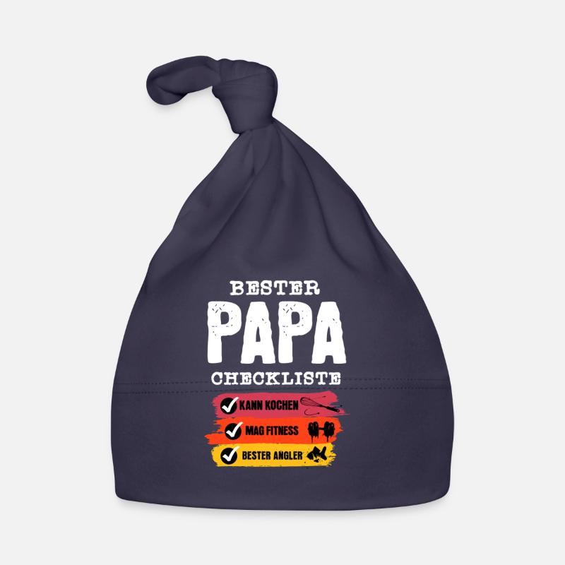 Bester Papa Checkliste  Baby Bio-Mütze