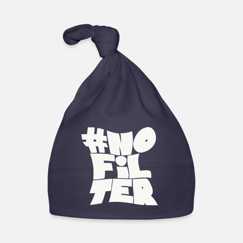 Hashtag ohne Filter Baby Bio-Mütze
