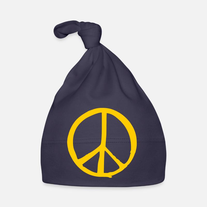 Peacezeichen Baby Bio-Mütze