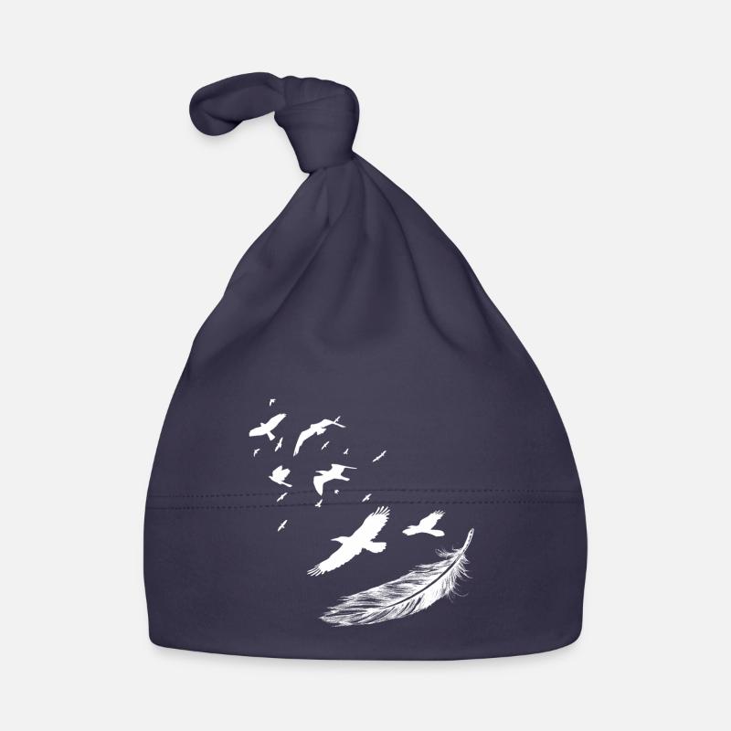 Sans oiseau & Plumeleicht - Bonnet bio Bébé - marine