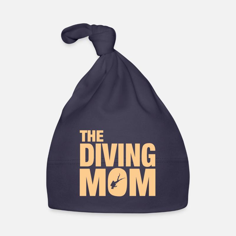 Diving Woman, The Diving Mom Baby Bio-Mütze