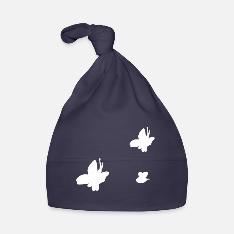 symbols form three butterfly bee animals Organic Baby Cap