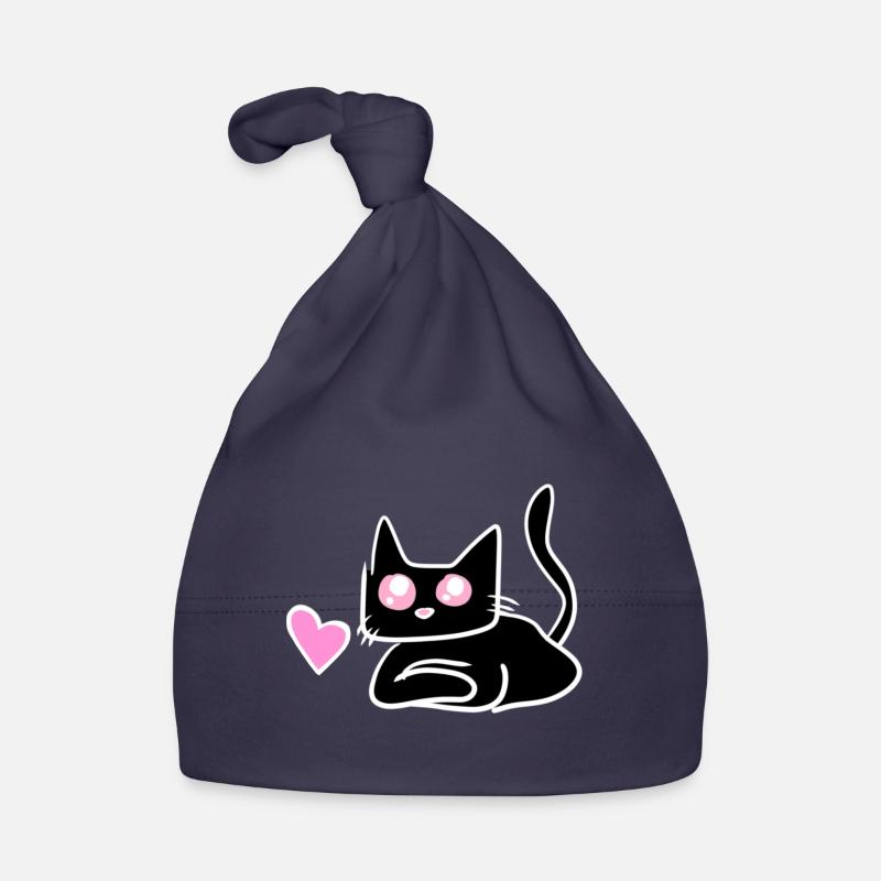 Symbole de cœur de chat Doux Bonnet bio Bébé