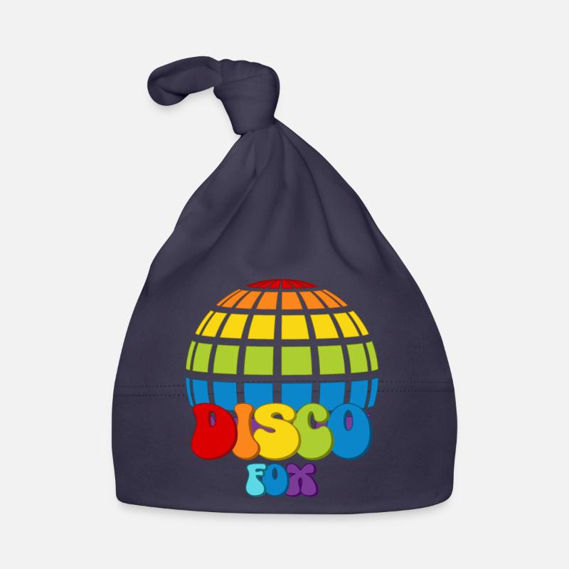 Disco Fox Disco Ball Groovy Discotheque Discofox Organic Baby Cap