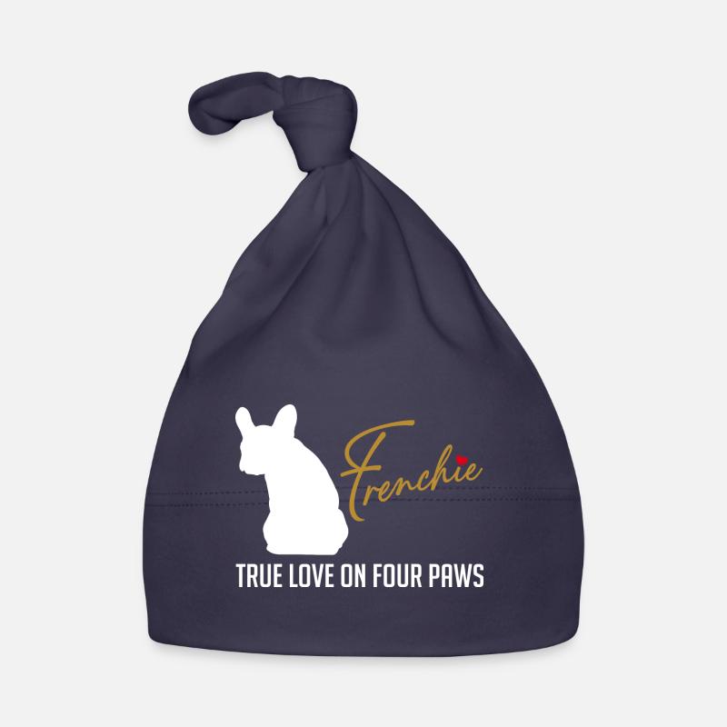 Frenchie amour sur quatre pattes Bonnet bio Bébé