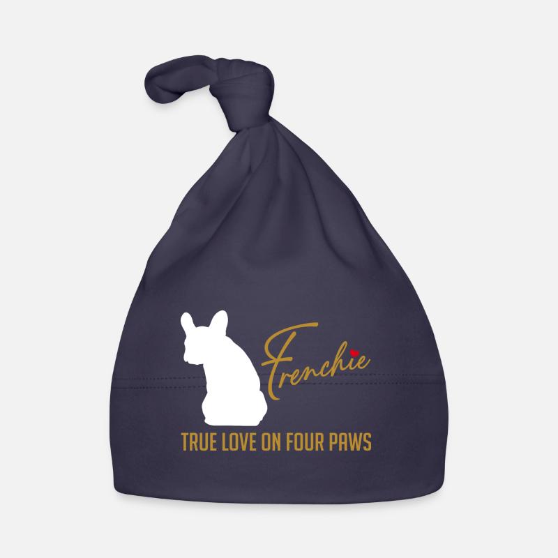 Frenchie Liebe auf vier Pfoten Baby Bio-Mütze