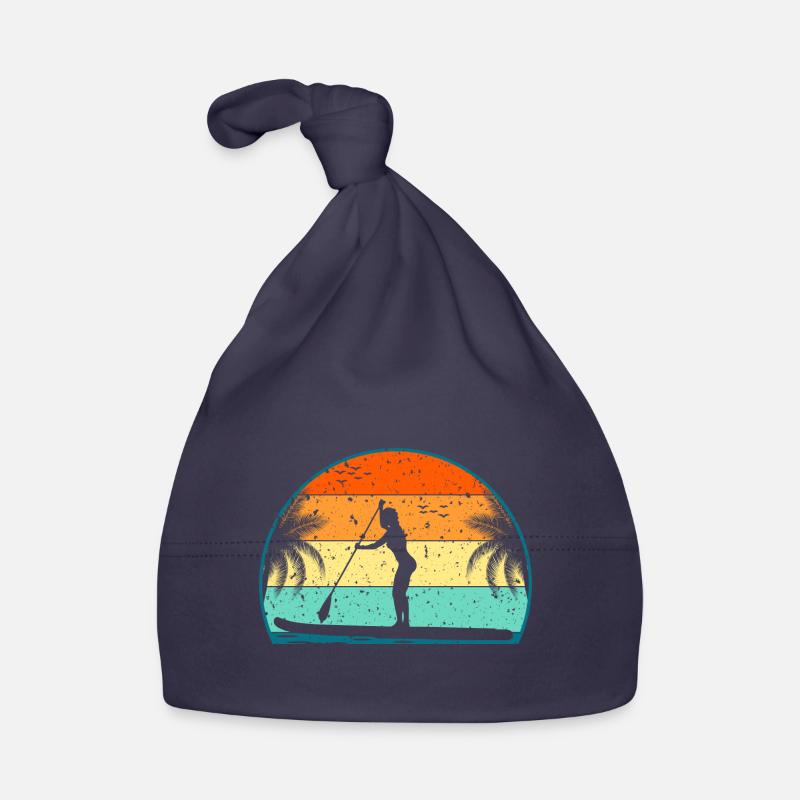 Rétro paddle paddle surf paddle surf paddle surf Bonnet bio Bébé