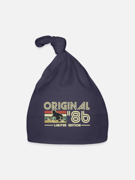 1986 - Baby Bio-Mütze - Navy - Vorne