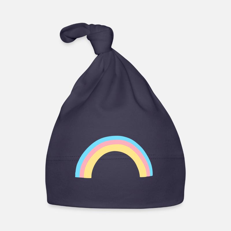Rainbow Shape Symbol Colorful Organic Baby Cap