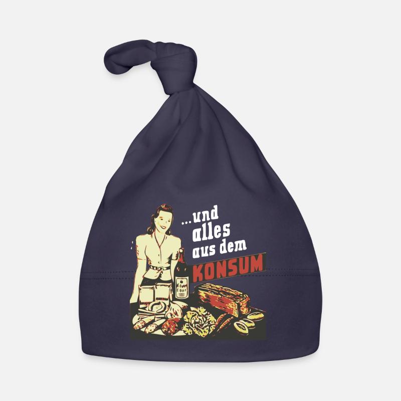 ... and everything from consumption - Organic Baby Cap - navy