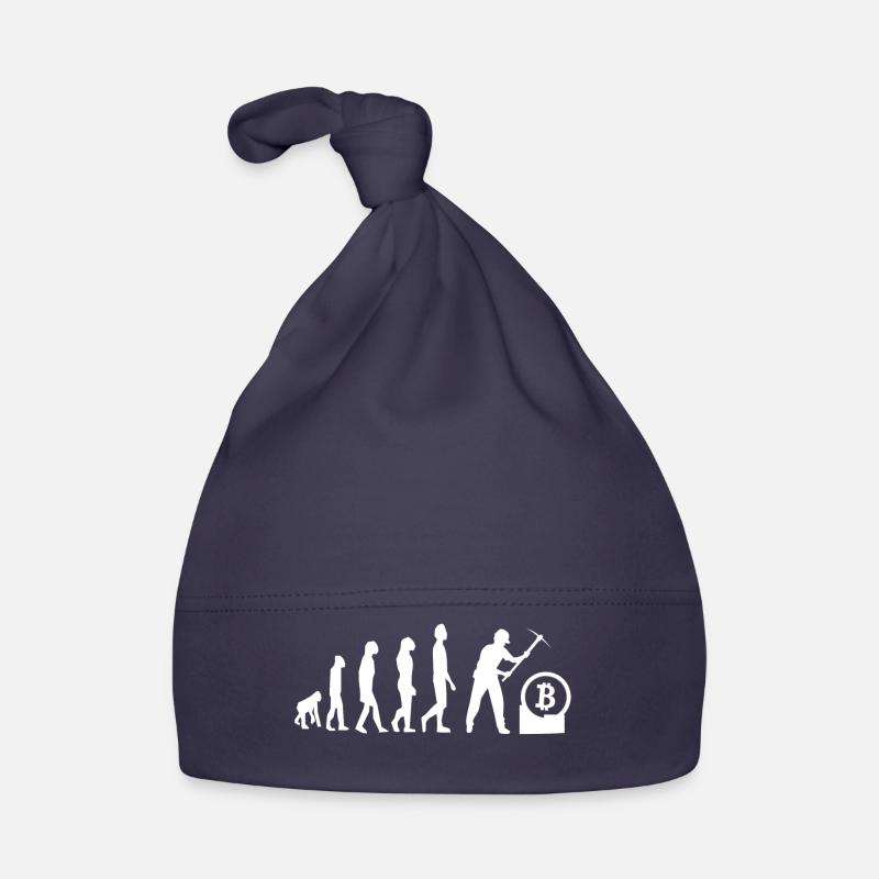 Bitcoin Miner Evolution Organic Baby Cap