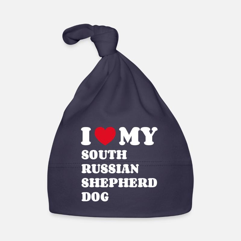 J’aime mon chien de berger de Russie du Sud Bonnet bio Bébé