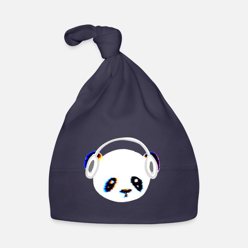 Panda Kopfhörer Musik Kopf Tier Baby Bio-Mütze