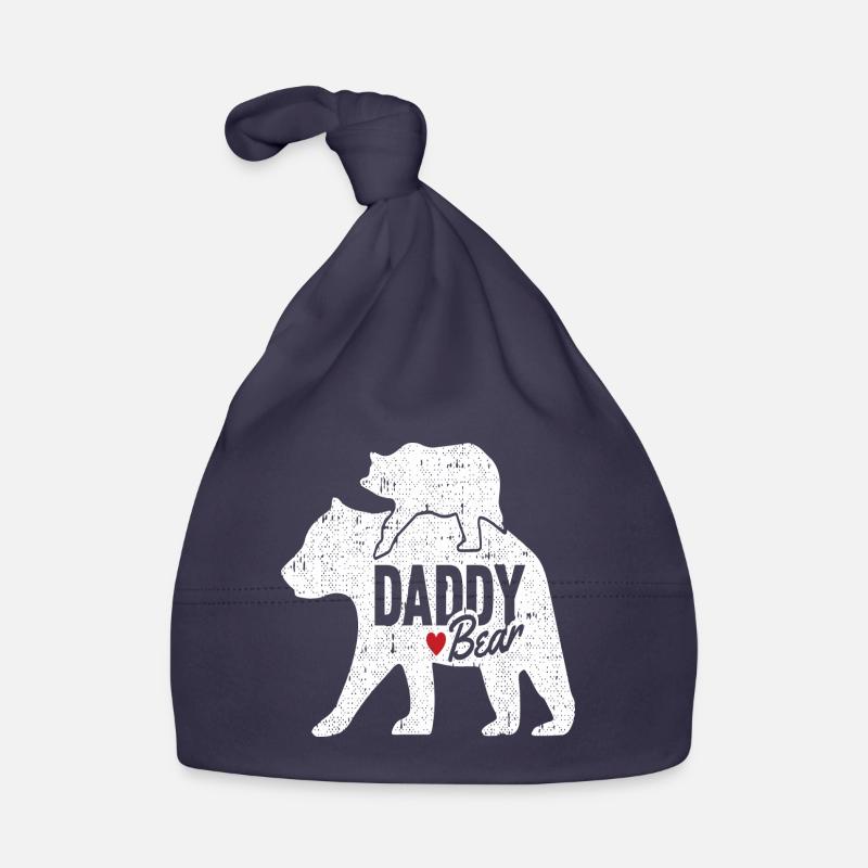 DADDY BEAR - Baby Bio-Mütze - Navy