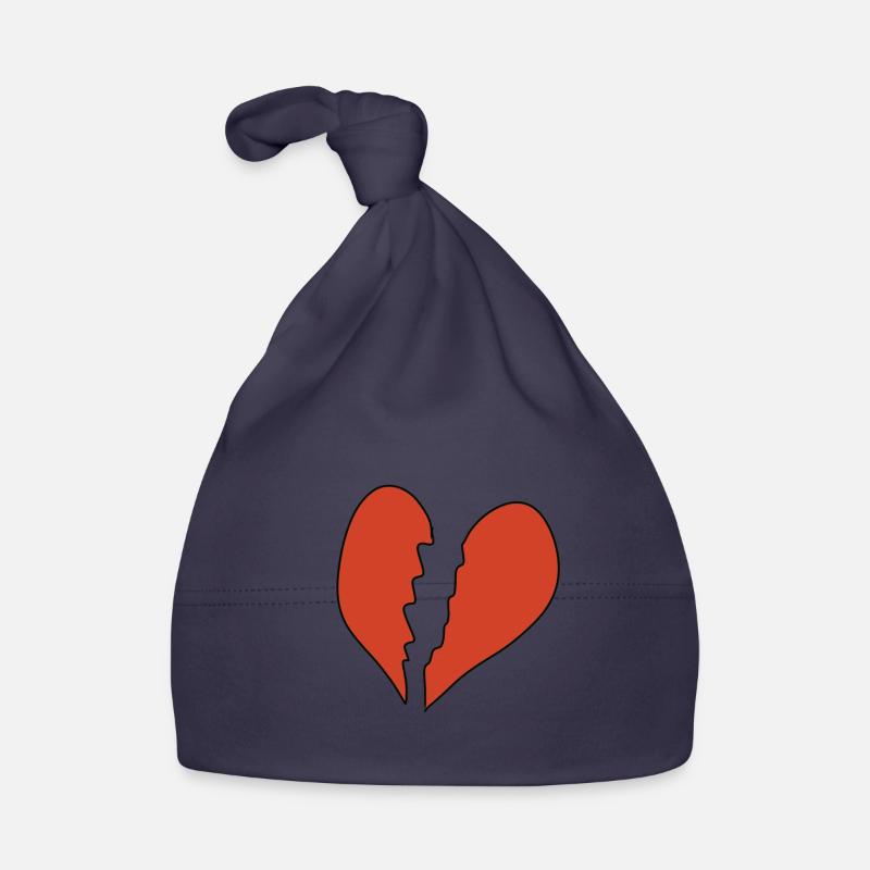 broken heart icon Organic Baby Cap