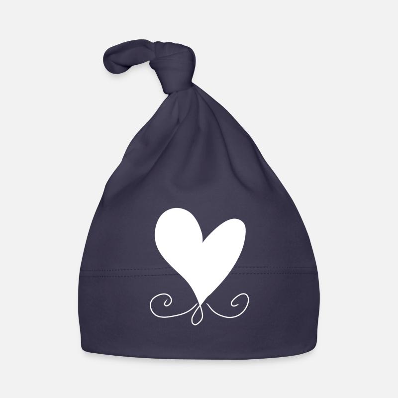 Herz Muster Symbol Baby Bio-Mütze