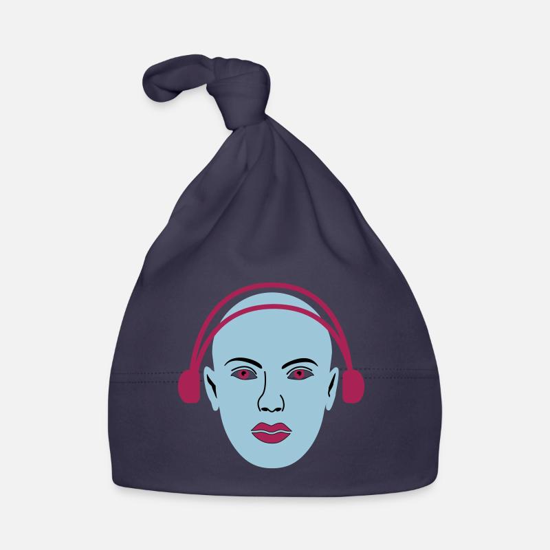 Alien écoute de la musique Bonnet bio Bébé