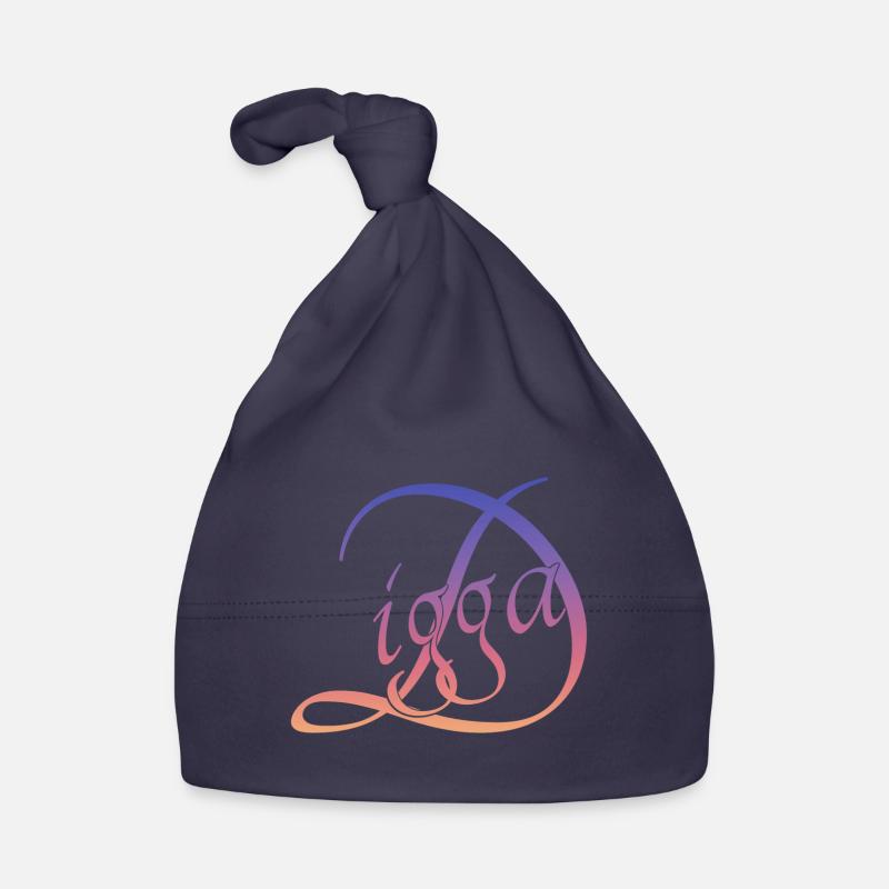 Digga digga - Baby Bio-Mütze - Navy