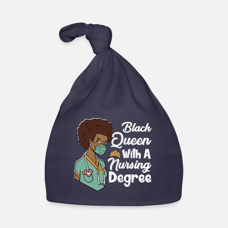 Black Queen avec un diplôme d’infirmière Bonnet bio Bébé