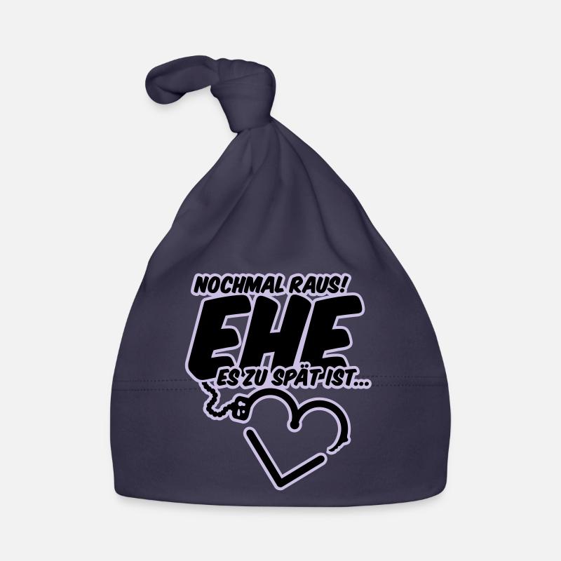 polterabend hochzeit junggesellenabschied - Baby Bio-Mütze - Navy