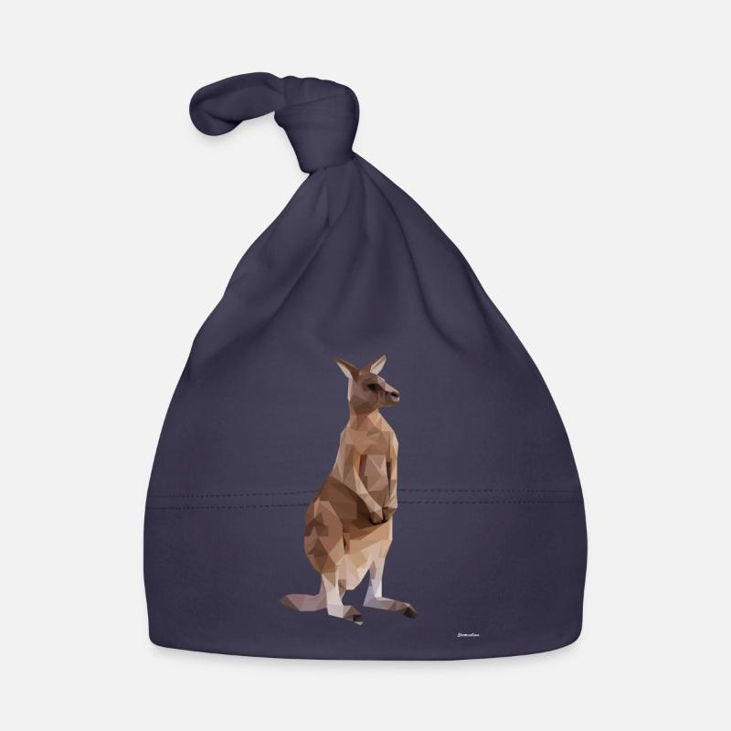 Kangaroo Low Poly Geometric Graphic Organic Baby Cap