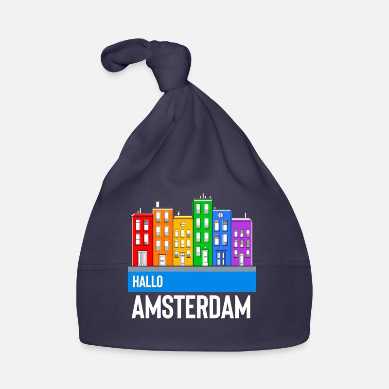 Amsterdam - Baby Bio-Mütze - Navy