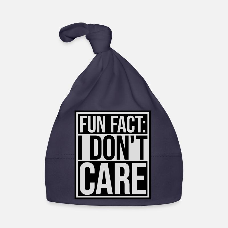 I dont care fact Baby Bio-Mütze