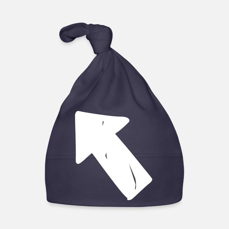 Flèche dessin esquisse blanc Bonnet bio Bébé