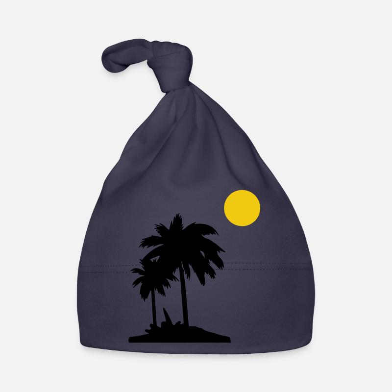 Palm trees Organic Baby Cap