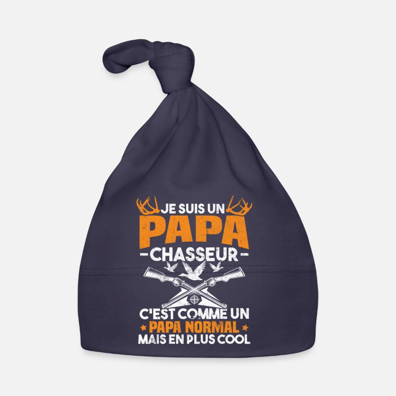Un papa chasseur c'est comme un papa normal Bonnet bio Bébé