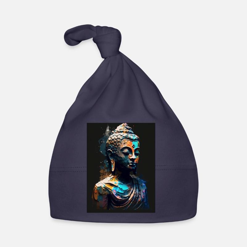 Abstrakte Buddha-Statue Baby Bio-Mütze