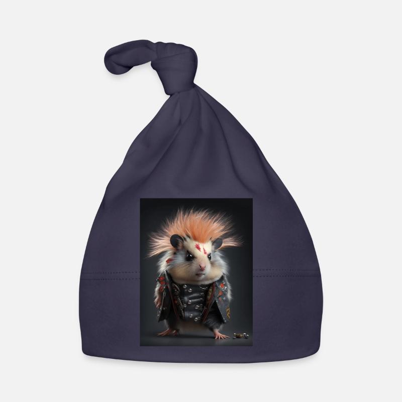 Cool Punk Mouse Organic Baby Cap