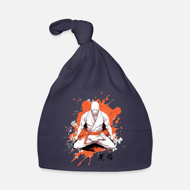 Le combattant - Bonnet bio Bébé - marine