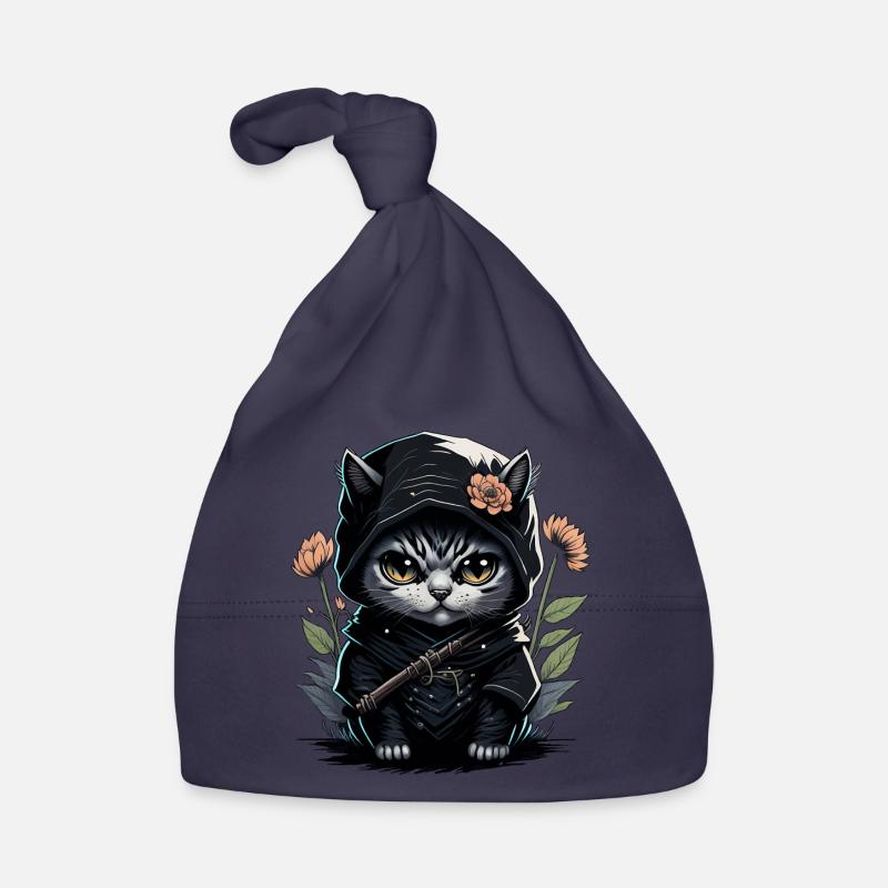 Die Ninja-Katze: Eine unbesiegbare Kämpferin Baby Bio-Mütze