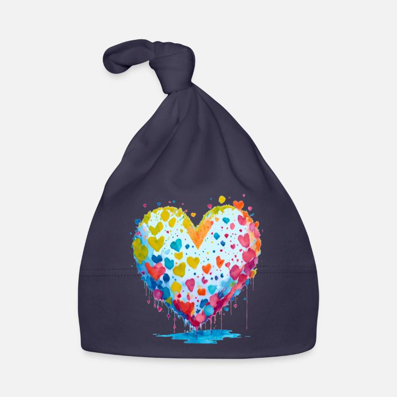 Je te donne mon cœur Bonnet bio Bébé