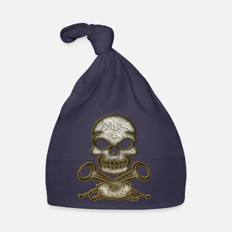 Skull Skull Organic Baby Cap