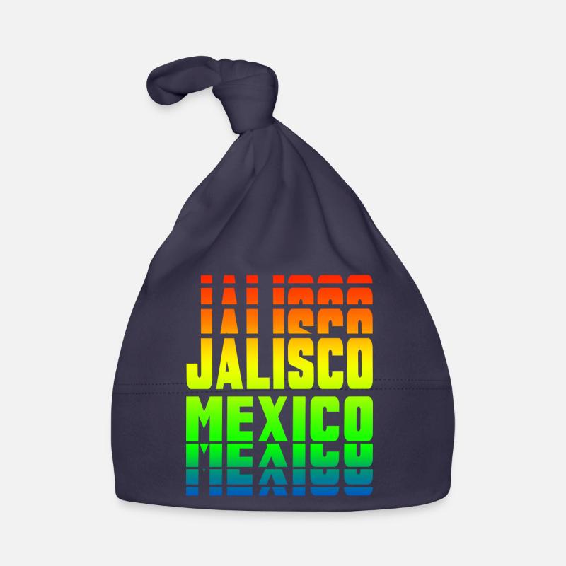 Jalisco Mexico rainbow design Organic Baby Cap