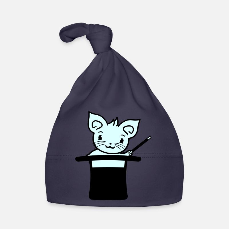 Magical Enchanted Top Hat Wizard Cat Organic Baby Cap
