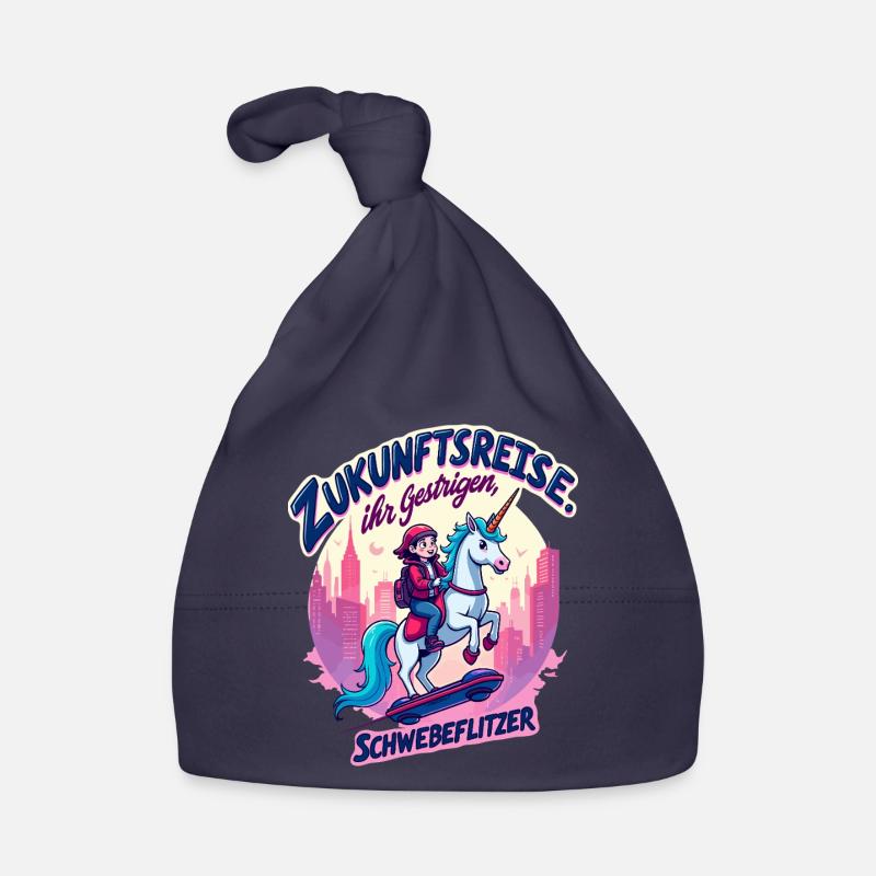 Future ride with unicorn Organic Baby Cap