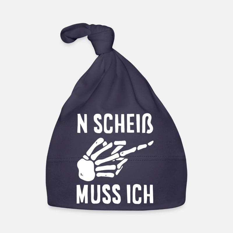 N Scheiß muss ich – Mittelfinger Baby Bio-Mütze