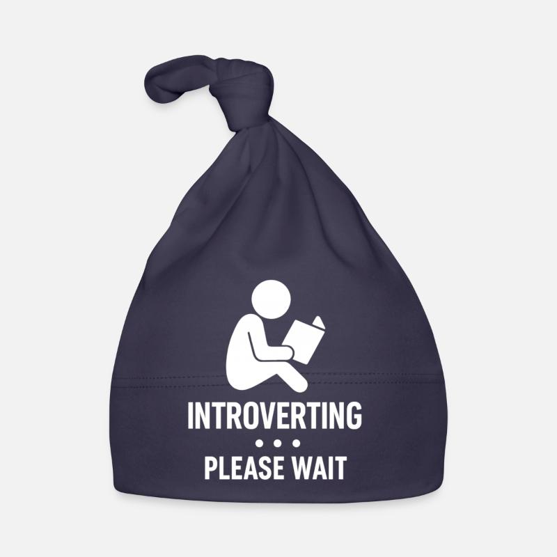 Introverting – Bitte Warten Shirt Baby Bio-Mütze