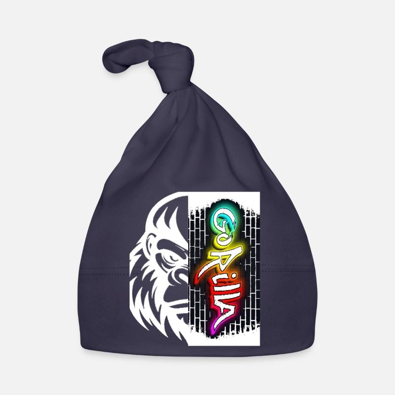 Neon Graffiti Text on Brick Organic Baby Cap