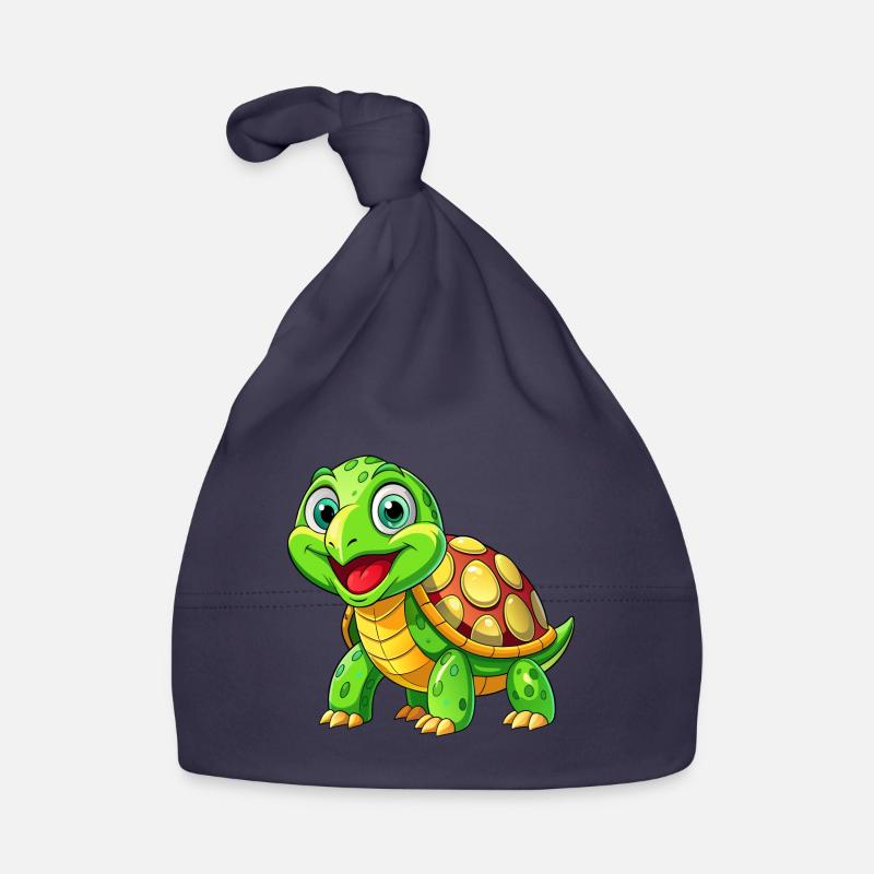 Mega Cute Turtle Organic Baby Cap